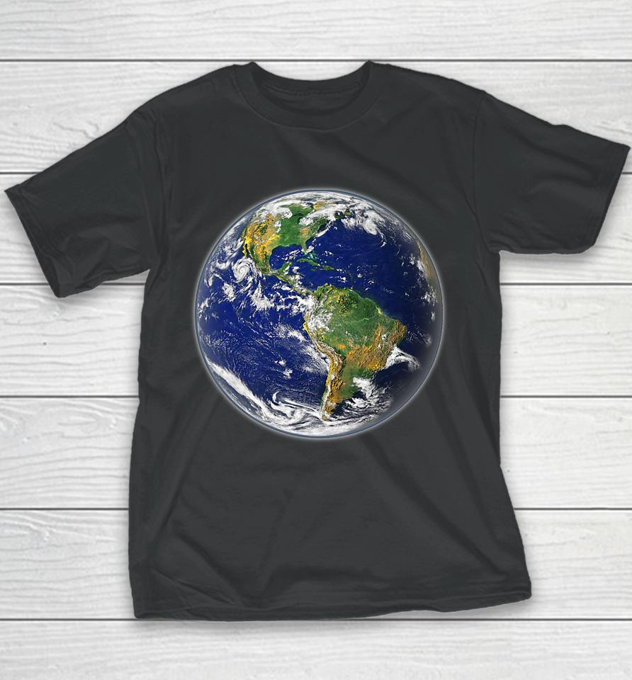 Planet Earth Globe For Earth Day Youth T-Shirt