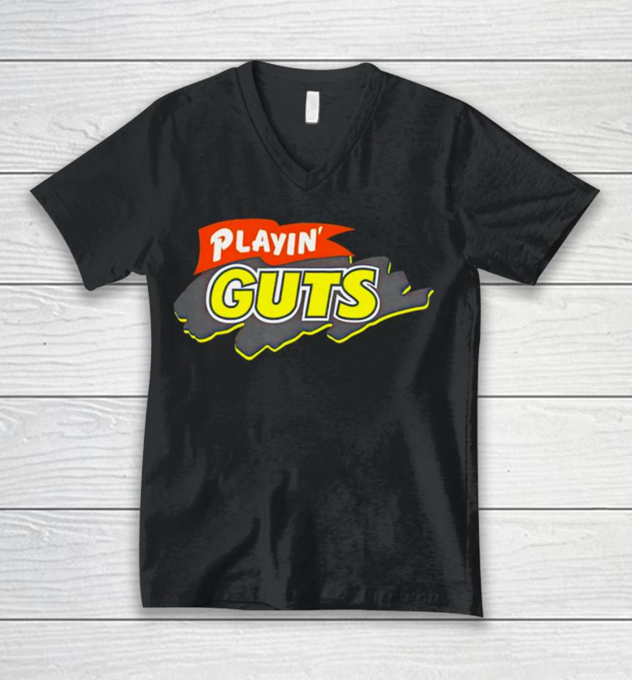 Playin’ Guts Unisex V-Neck T-Shirt