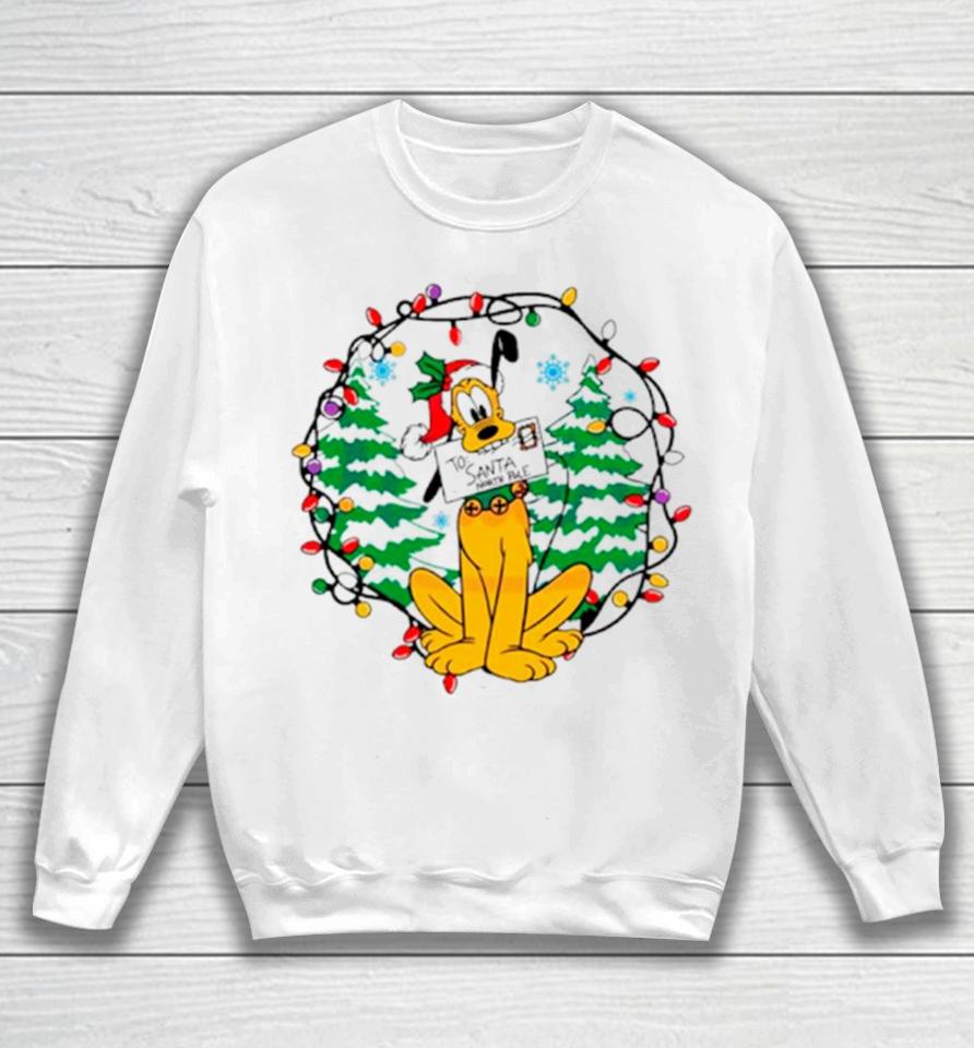 Pluto To Santa North Pole Merry Christmas Sweatshirt