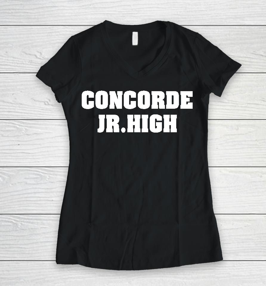 Pod Meets World Concorde Jr. High Women V-Neck T-Shirt