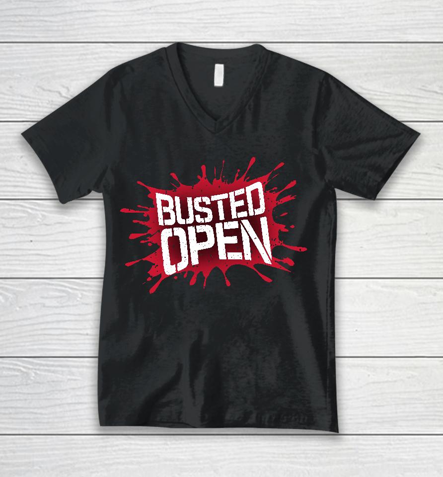Podswag Busted Open Bloody Good Unisex V-Neck T-Shirt