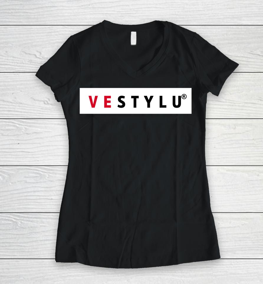 Pohodlne Tricko Vestylu Women V-Neck T-Shirt