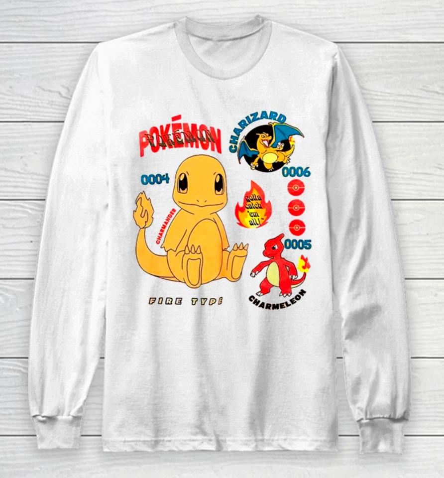 Pokemon Charmander Evolutions Youth Boxlunch Exclusive Long Sleeve T-Shirt