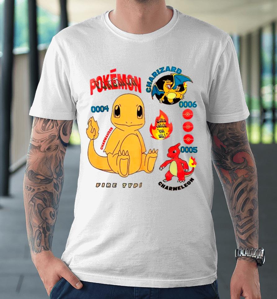 Pokemon Charmander Evolutions Youth Boxlunch Exclusive Premium T-Shirt