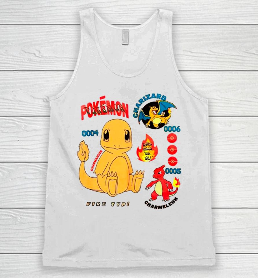 Pokemon Charmander Evolutions Youth Boxlunch Exclusive Unisex Tank Top