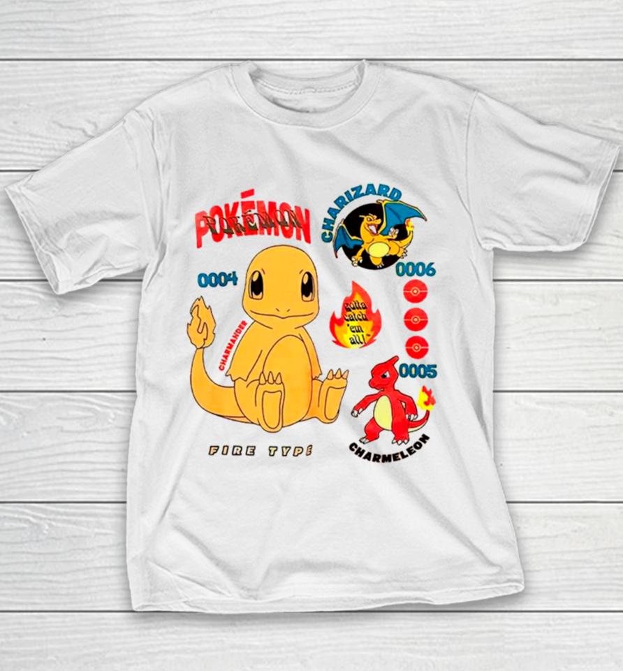 Pokemon Charmander Evolutions Youth Boxlunch Exclusive Youth T-Shirt