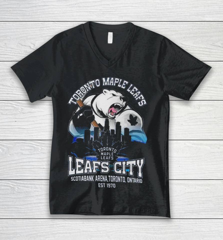 Polar Bears Toronto Maple Leafs Ice Hockey City Scotiabank Arena Est. 1970 Unisex V-Neck T-Shirt