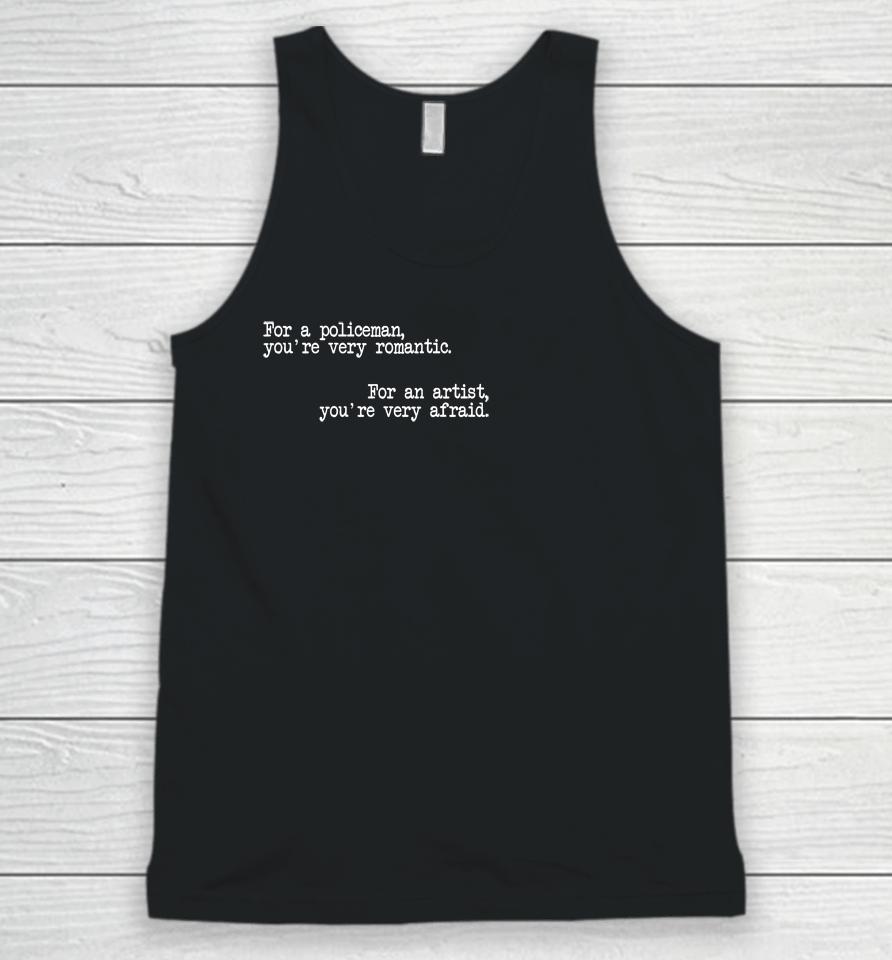 Policeman And Artist Unisex Tank Top