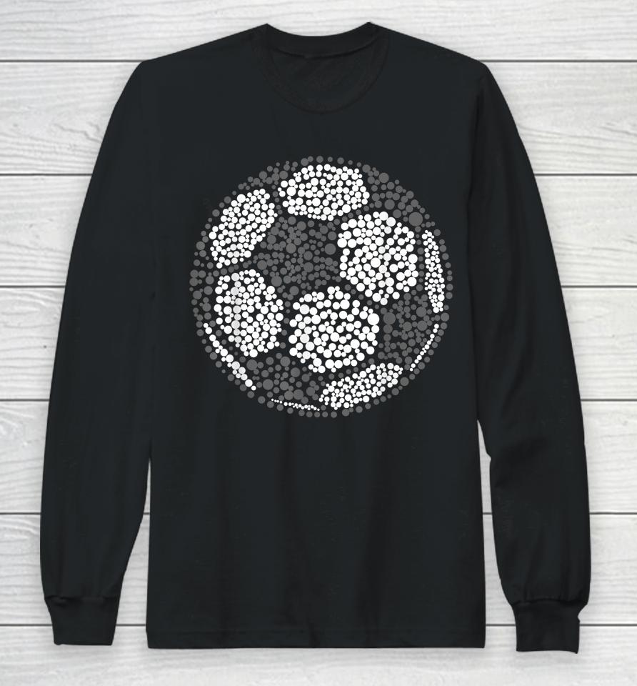 Polka Dot Soccer Lover Player International Dot Day Long Sleeve T-Shirt