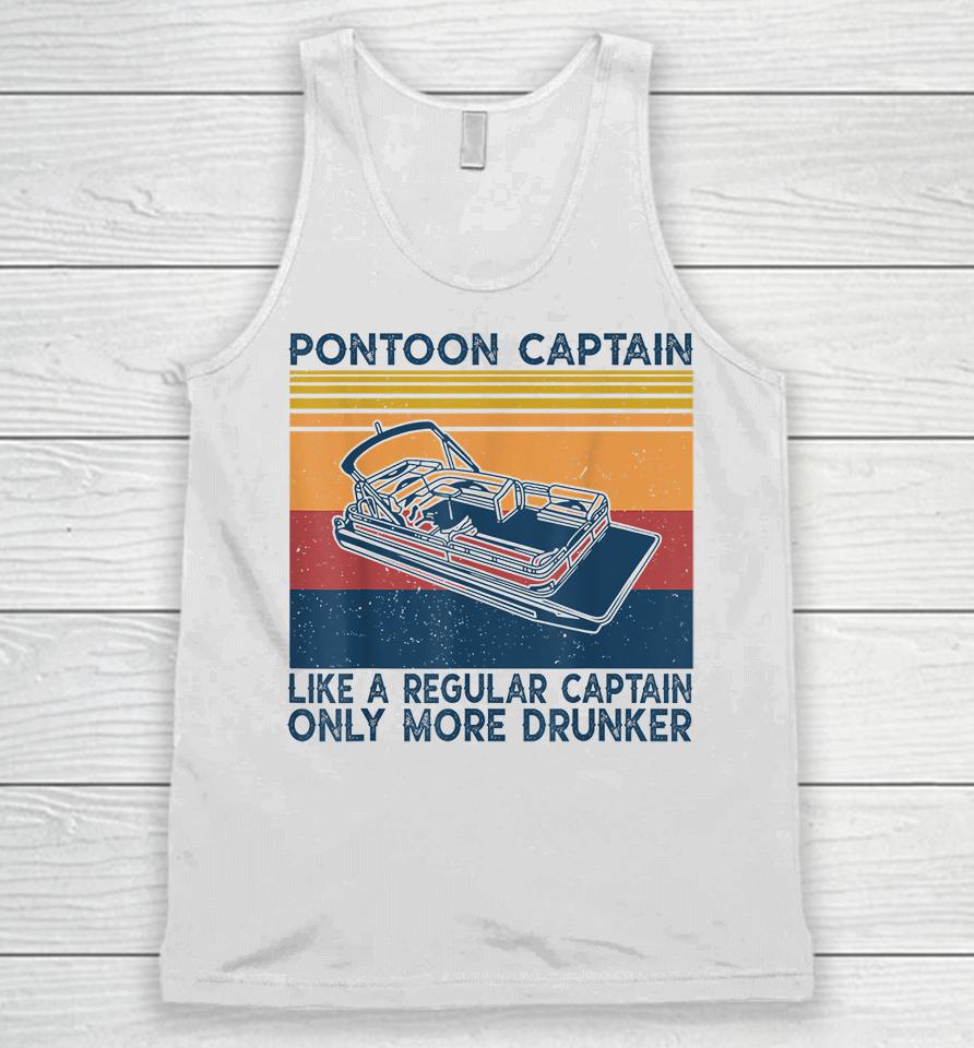 Pontoon Captain Like A Regular Captain Unisex Tank Top
