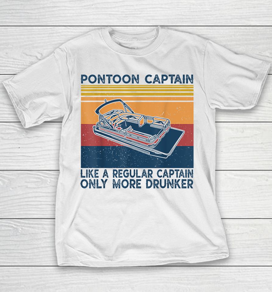 Pontoon Captain Like A Regular Captain Youth T-Shirt