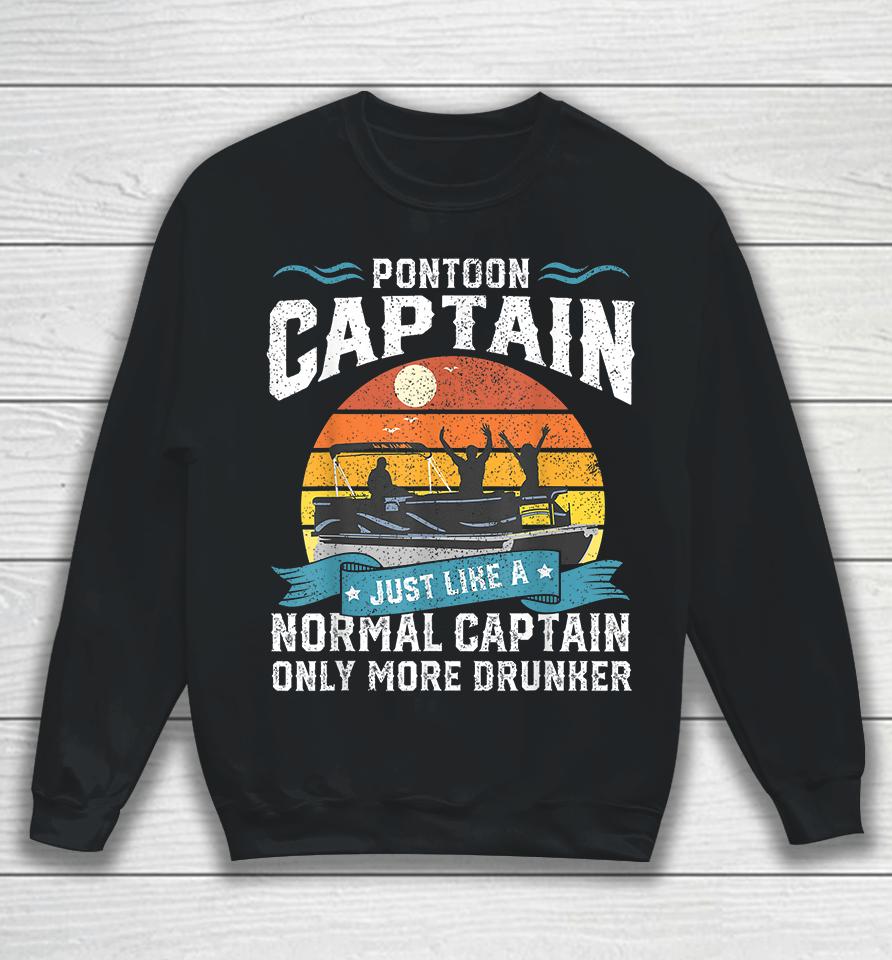 Pontoon Captain Like A Regular Captain Sweatshirt