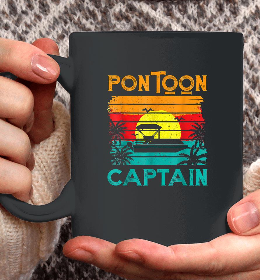 Pontoon Captain Retro Vintage Coffee Mug