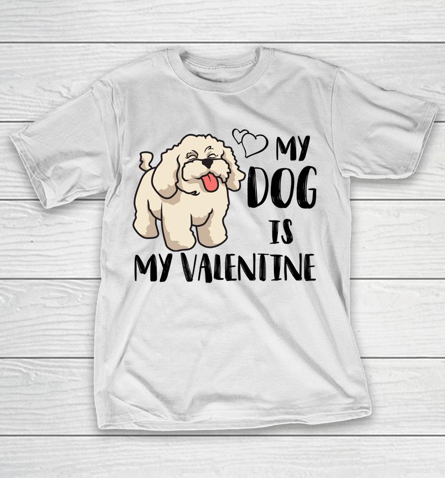 Poodle My Dog Is My Valentine Couples Matching Valentines T-Shirt