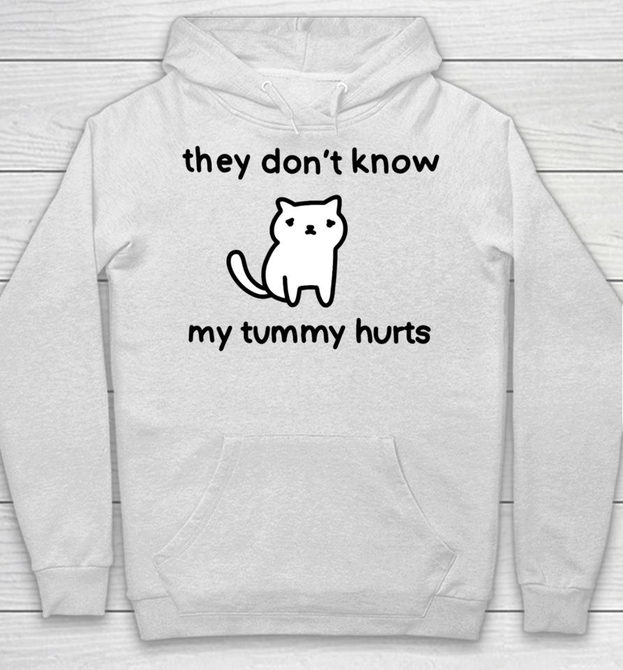 Poorlycatdrawthreadless Store They Don't Know My Tummy Hurts Hoodie