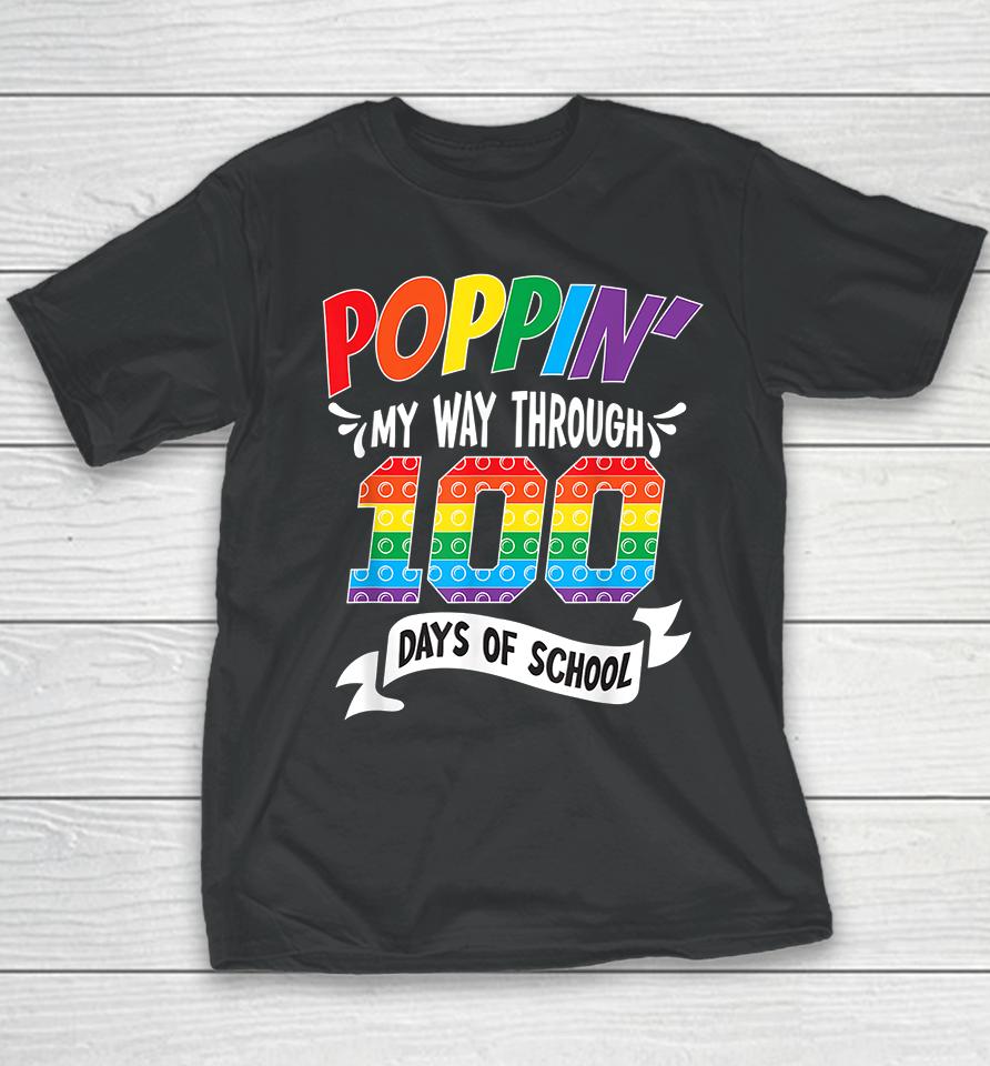 Poppin Through 100 Days Of School Youth T-Shirt