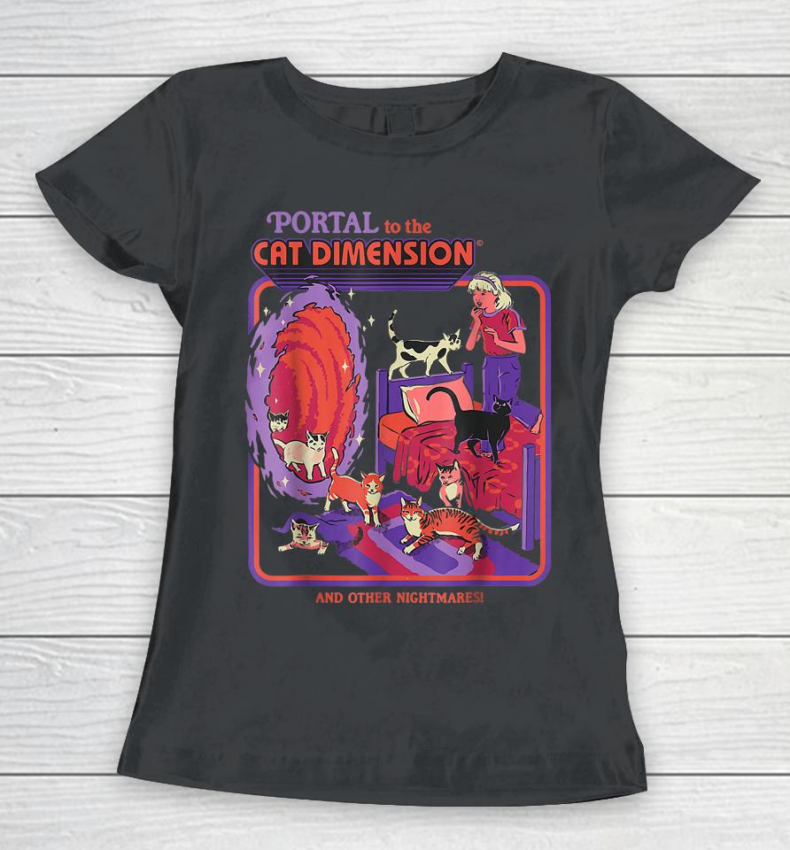 Portal To The Cat Dimension Halloween Women T-Shirt