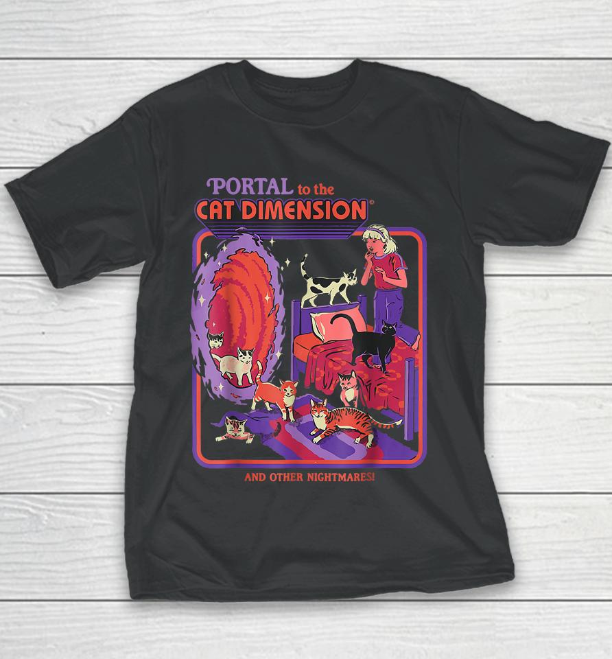 Portal To The Cat Dimension Halloween Youth T-Shirt