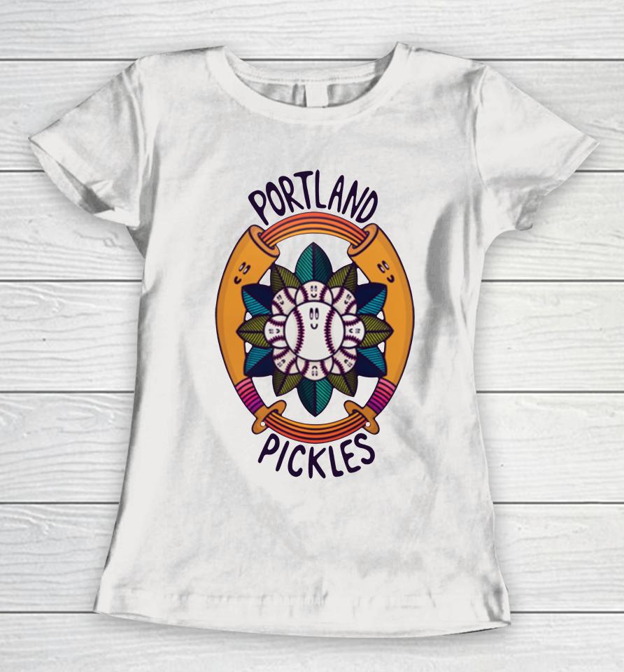 Portland Pickles 2023 February Artist Series Mandy Grotie Women T-Shirt