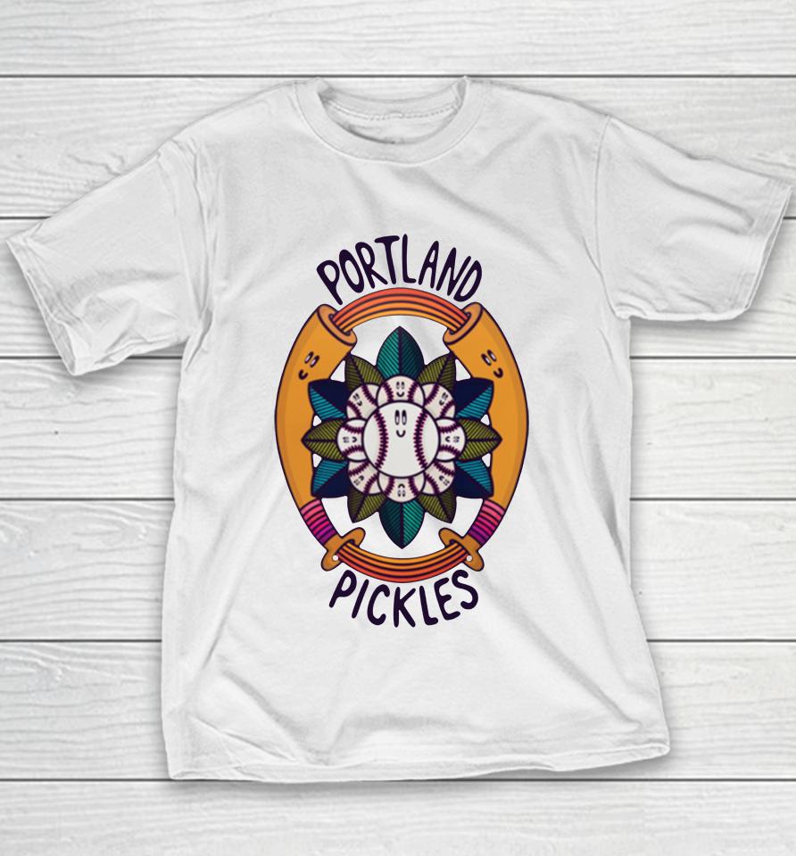Portland Pickles 2023 February Artist Series Mandy Grotie Youth T-Shirt