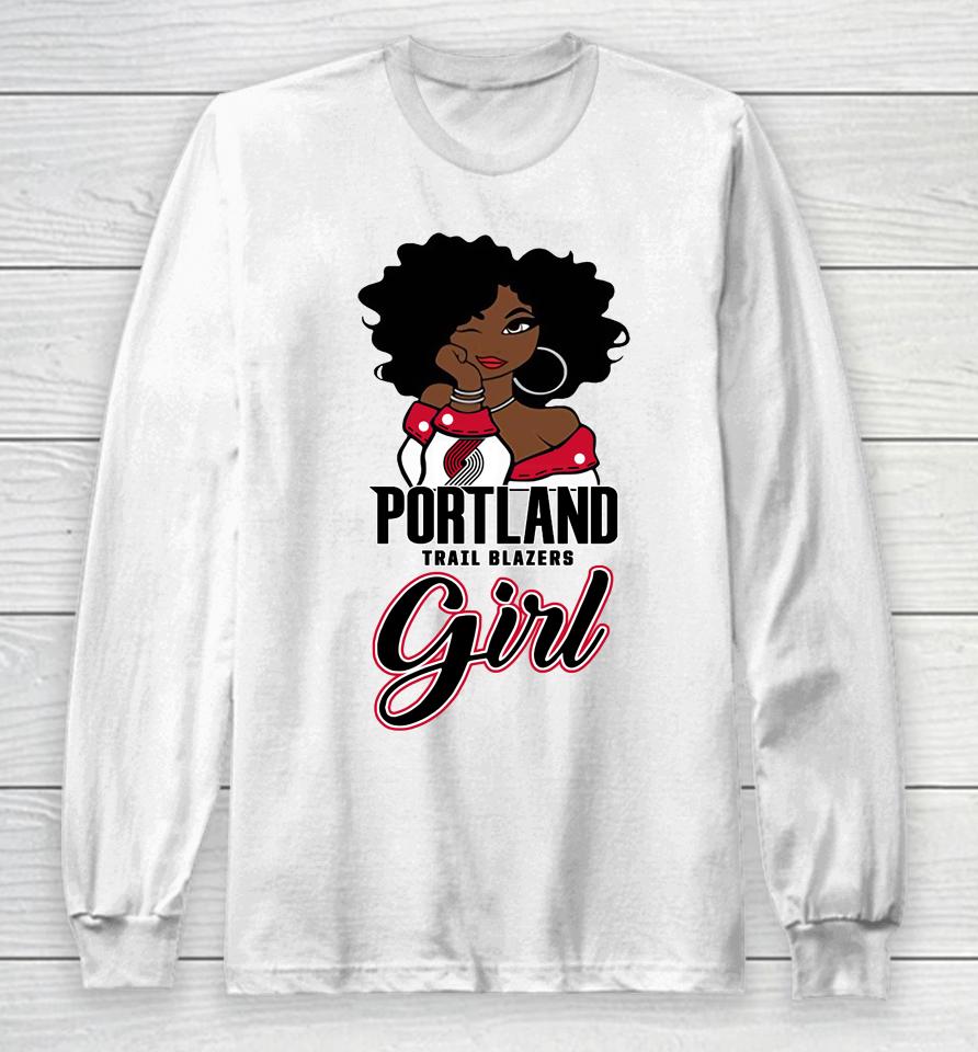 Portland Trail Blazers Girl Nba Long Sleeve T-Shirt
