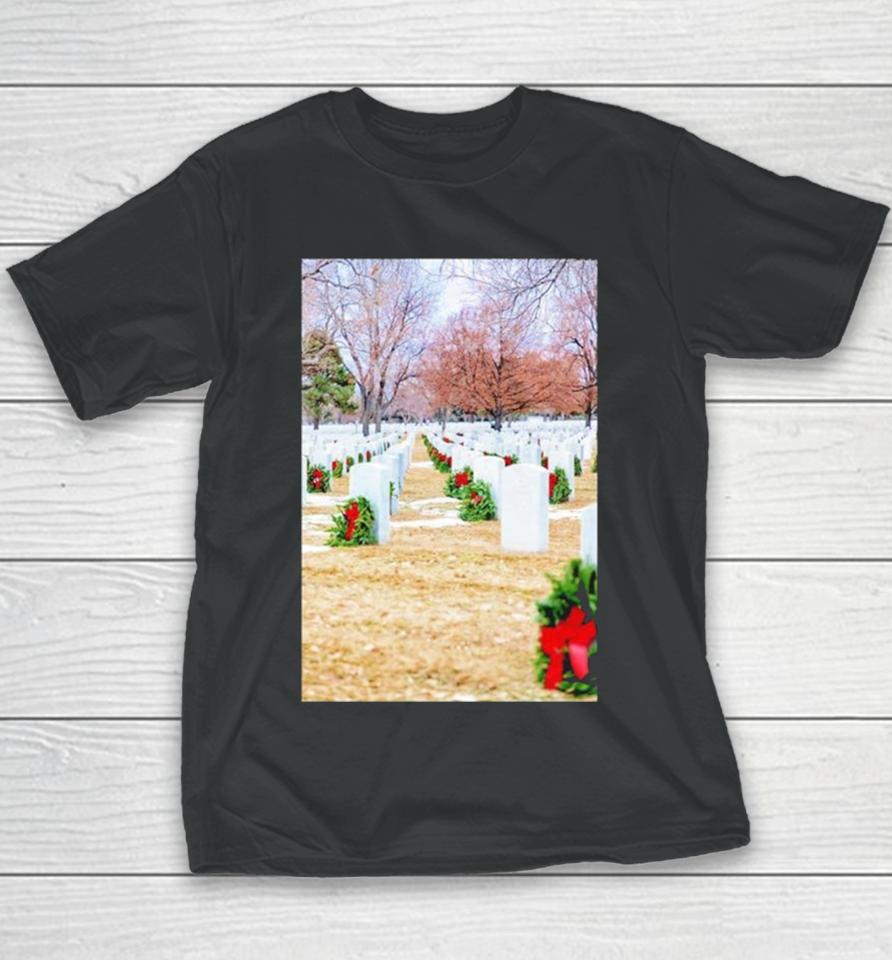 Portrait Of Veteran Heroes On Christmas Eve Youth T-Shirt