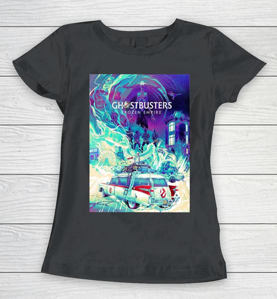 Poster Art For Ghostbusters Frozen Empire Women T-Shirt