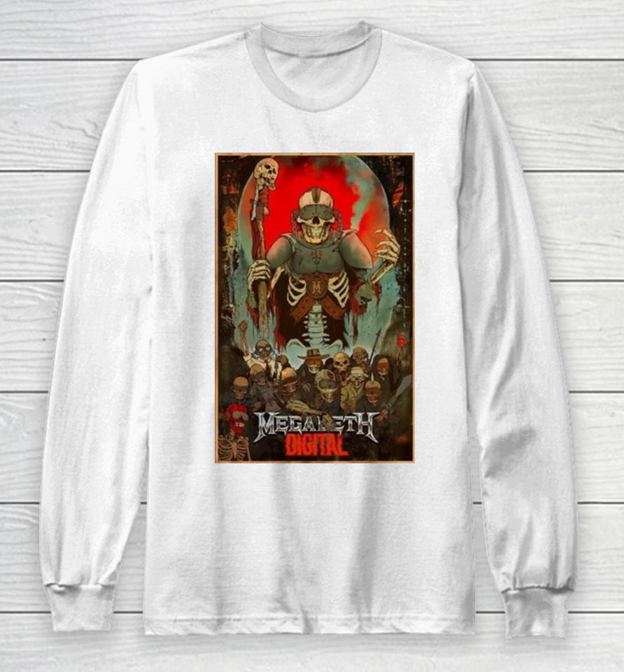 Poster Megadeth Digital Tour 2024 Long Sleeve T-Shirt