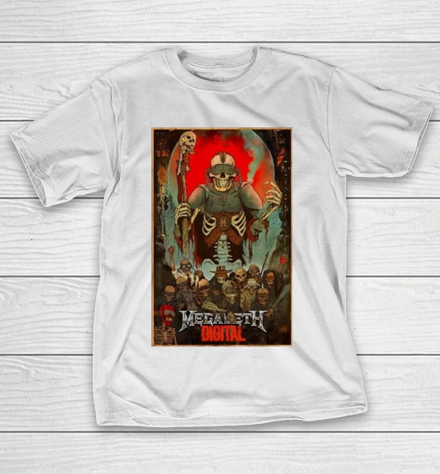Poster Megadeth Digital Tour 2024 T-Shirt