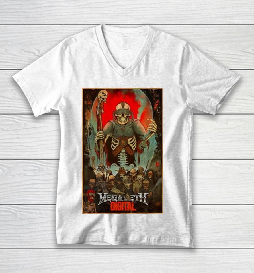 Poster Megadeth Digital Tour 2024 Unisex V-Neck T-Shirt