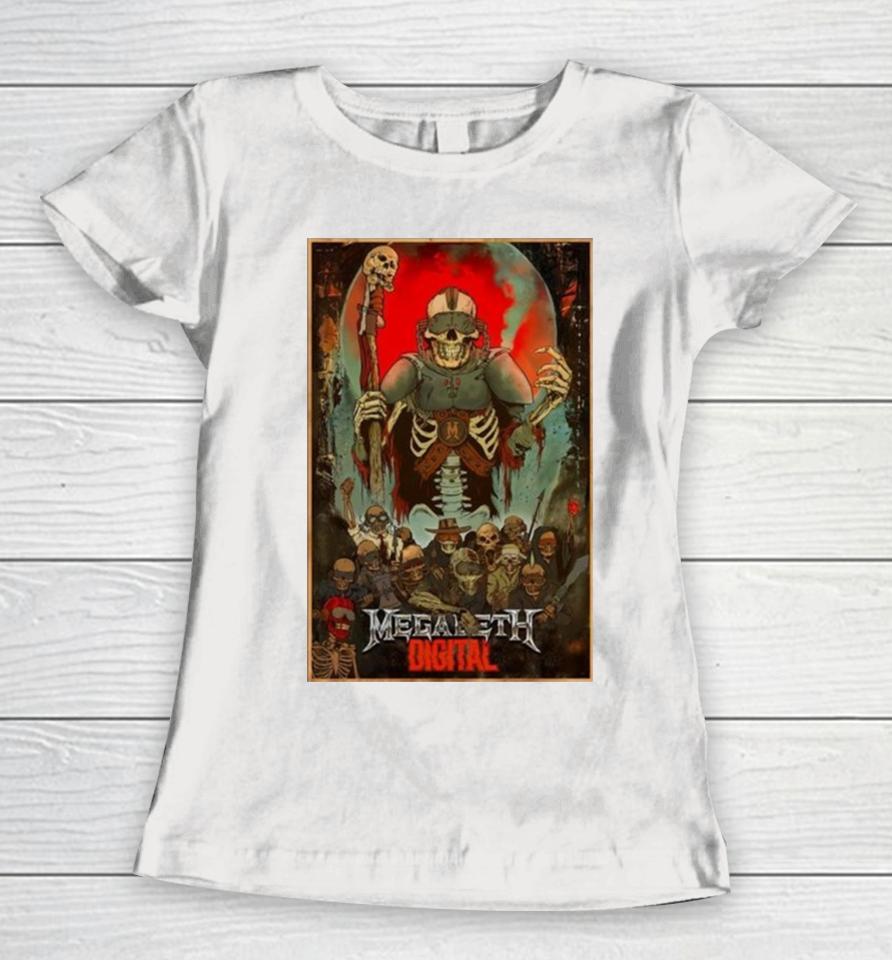 Poster Megadeth Digital Tour 2024 Women T-Shirt