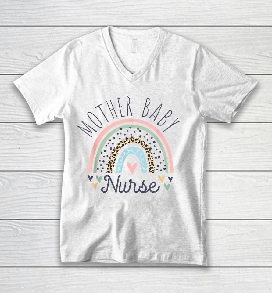 Postpartum Mother Baby Nurse Unisex V-Neck T-Shirt