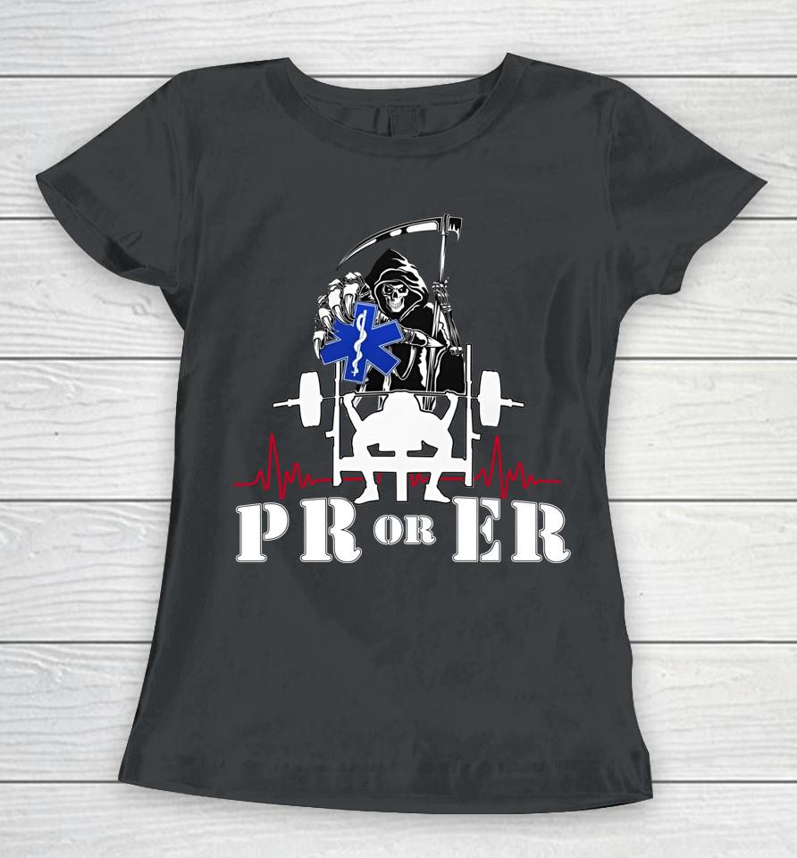 Pr Or Er Skull Death Women T-Shirt