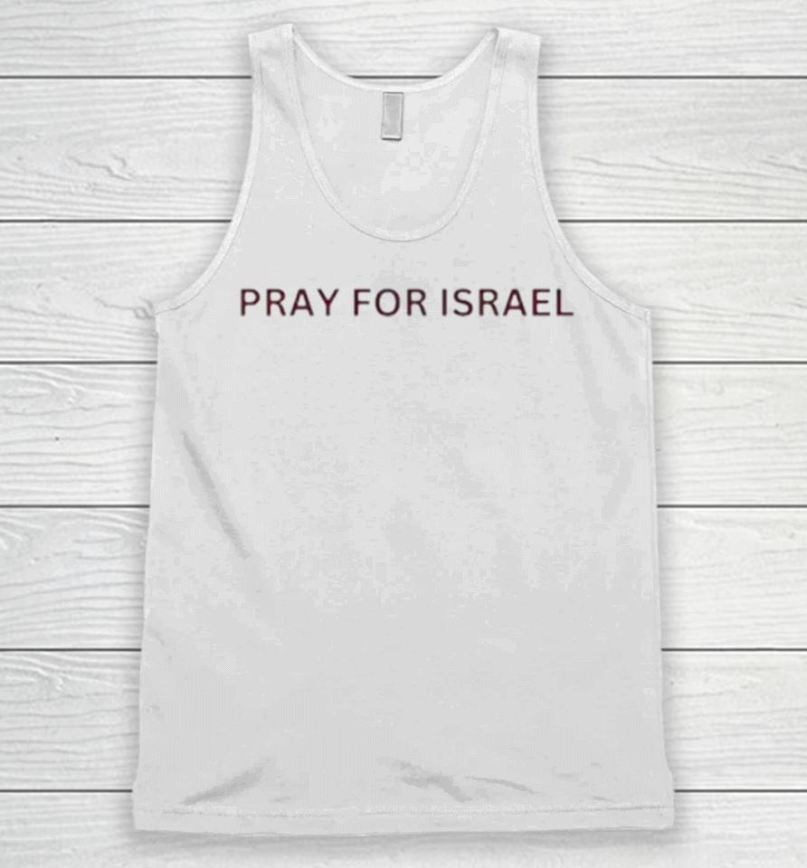 Pray For Israel Peace In Israel Support Israel Unisex Tank Top