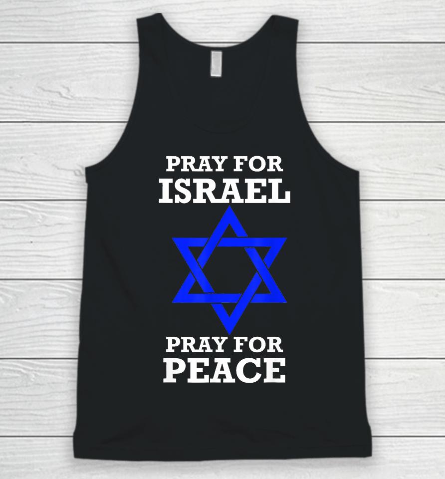 Pray For Israel Peace Unisex Tank Top