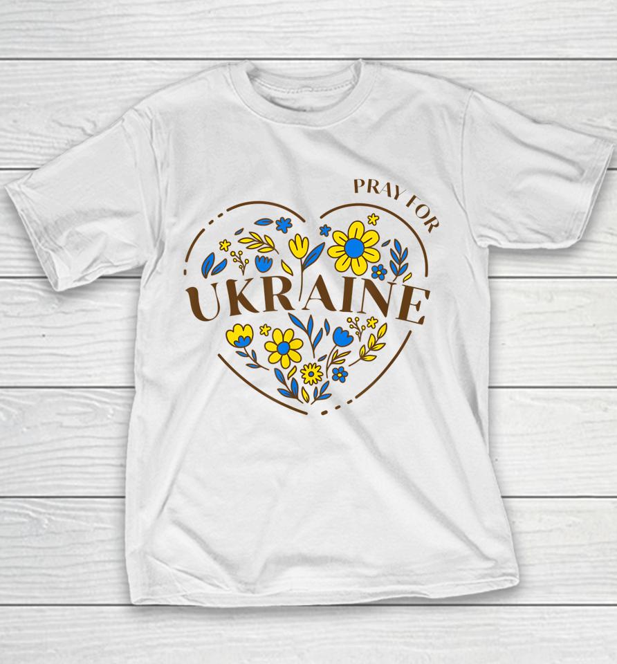 Pray For Ukraine Youth T-Shirt