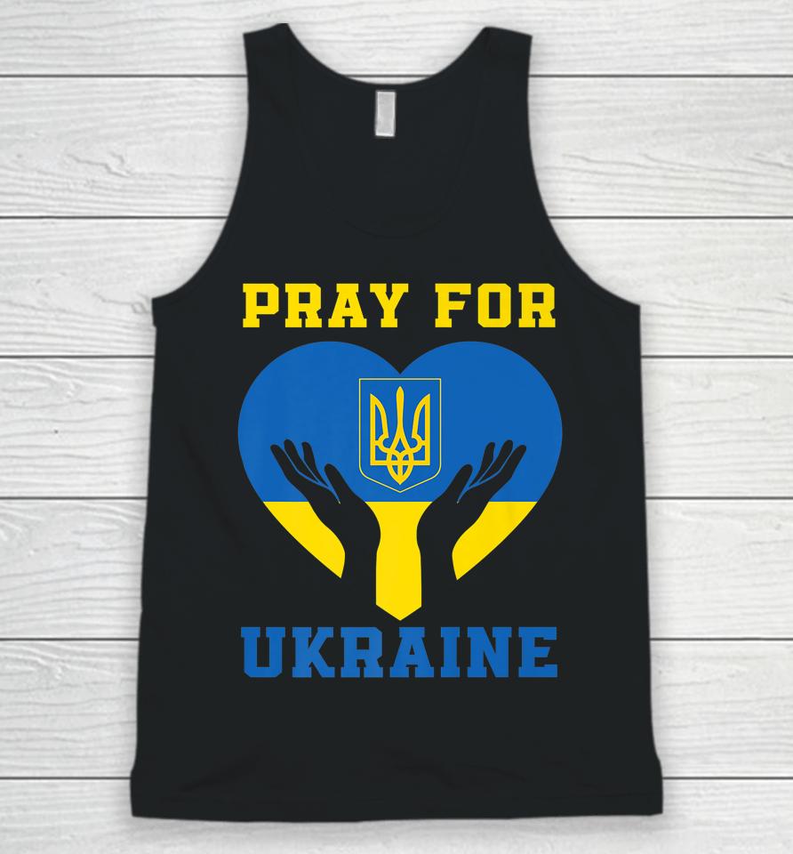 Pray For Ukraine Support Ukrainian I Stand With Ukraine Unisex Tank Top