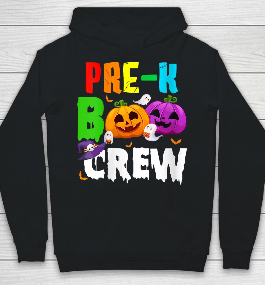 Pre K Boo Crew Funny Halloween Hoodie