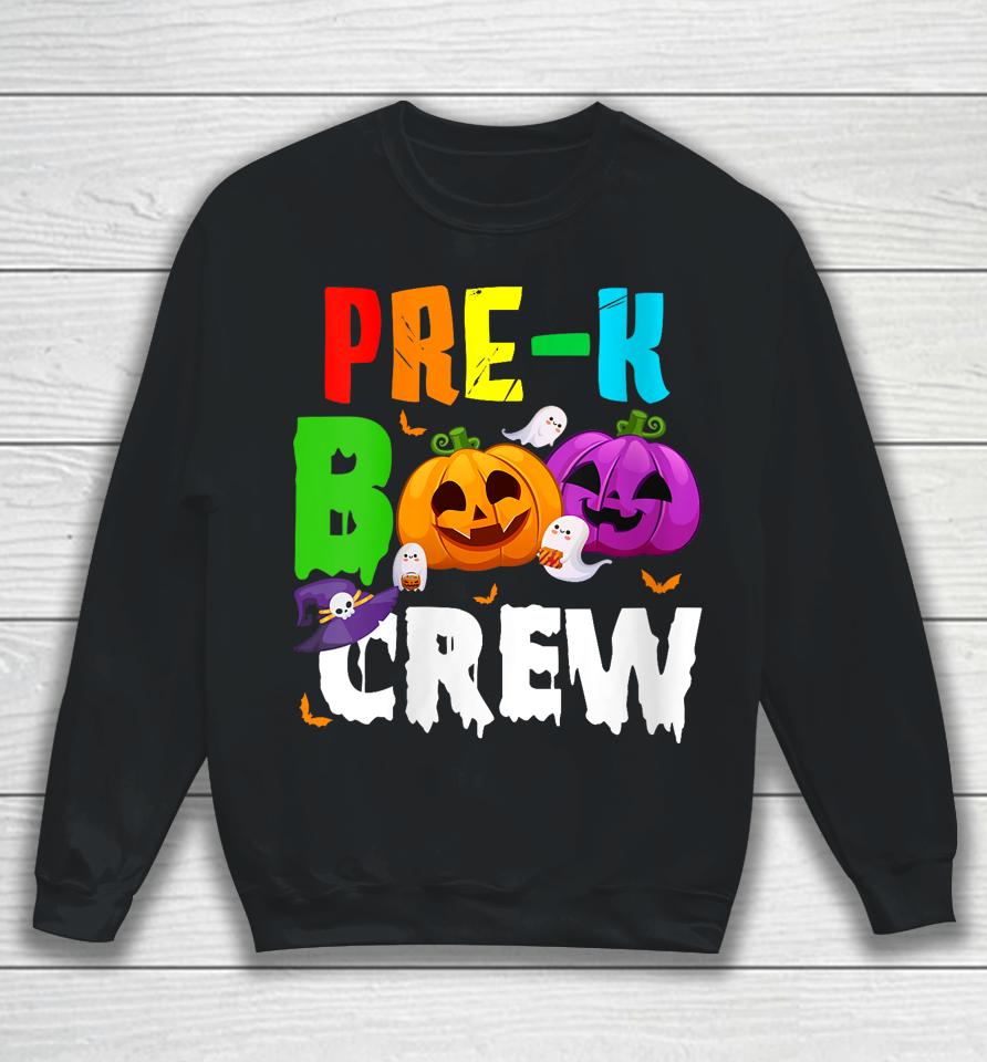 Pre K Boo Crew Funny Halloween Sweatshirt
