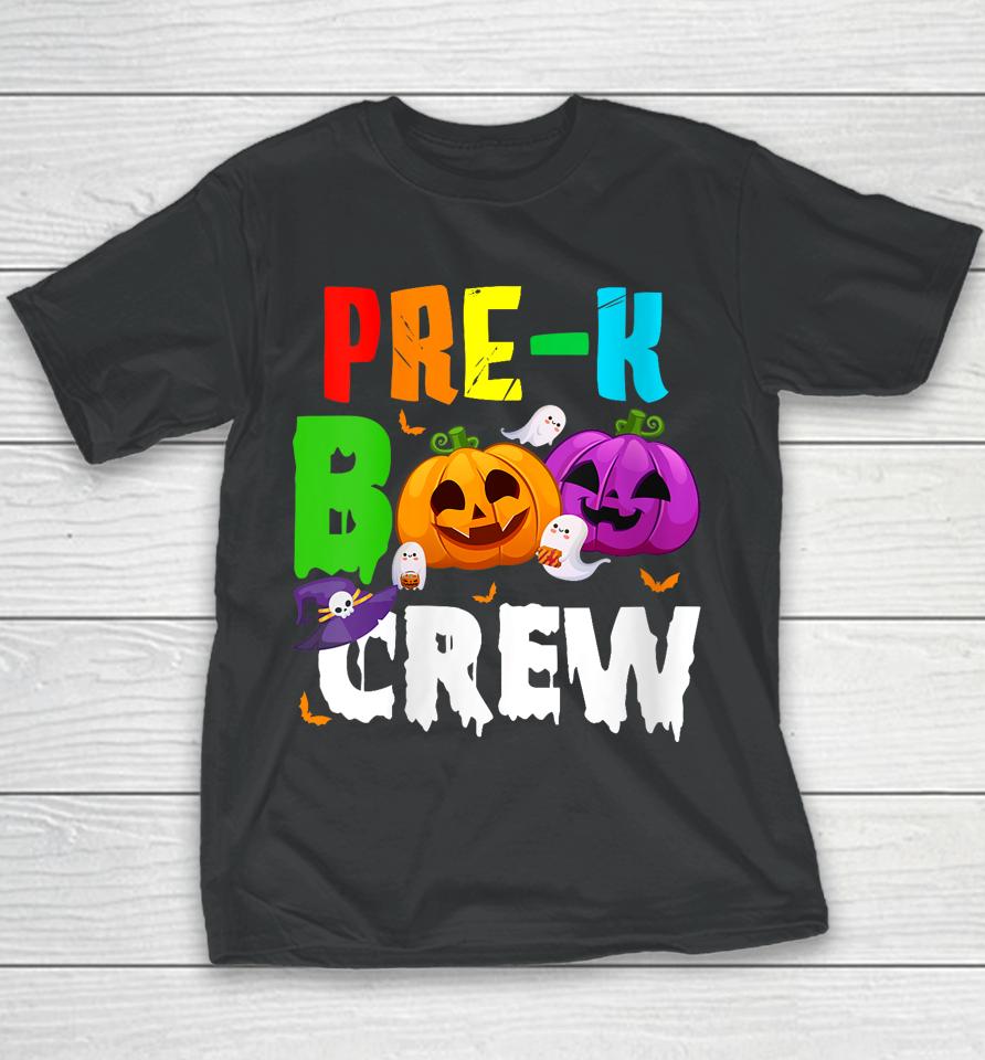 Pre K Boo Crew Funny Halloween Youth T-Shirt