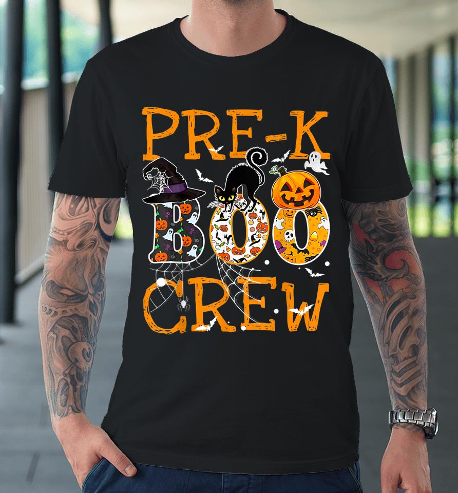 Pre-K Boo Crew Vintage Halloween Costumes For Pre-K Teachers Premium T-Shirt