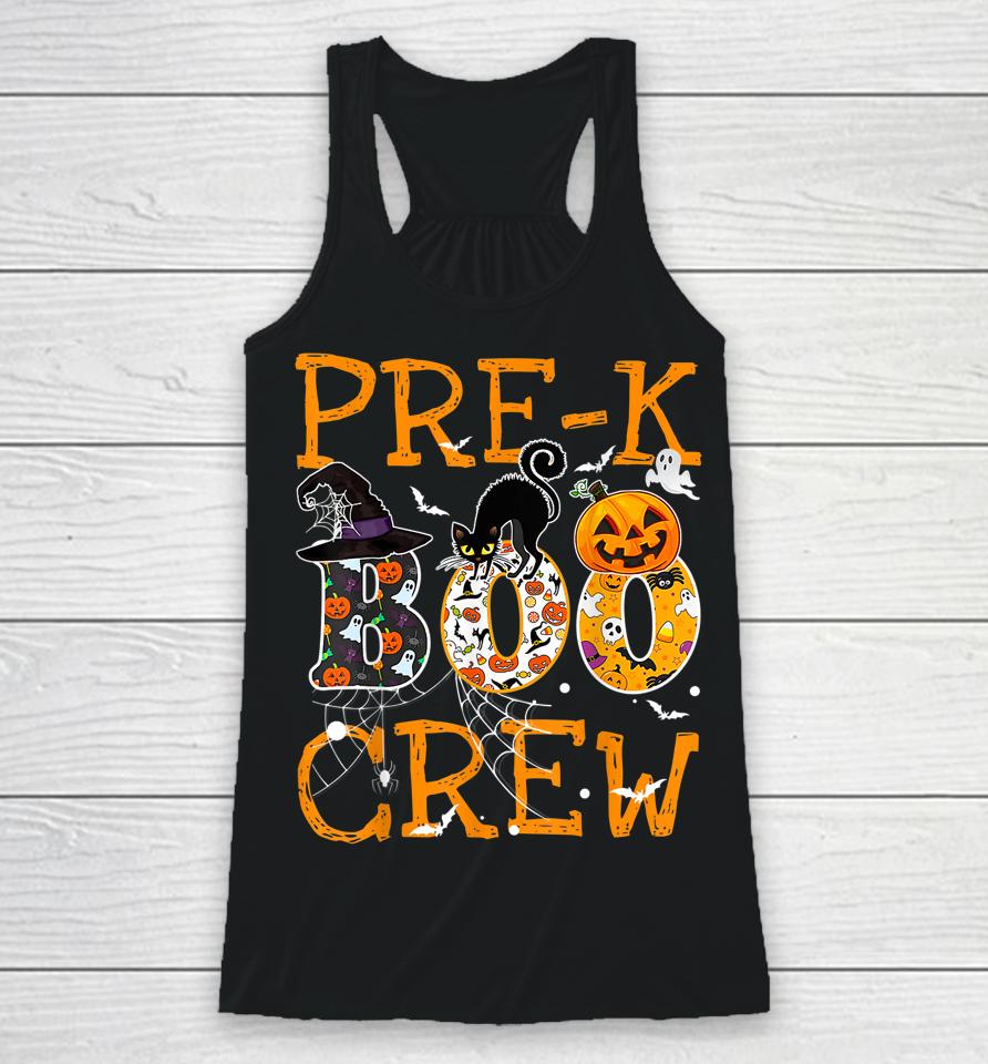 Pre-K Boo Crew Vintage Halloween Costumes For Pre-K Teachers Racerback Tank