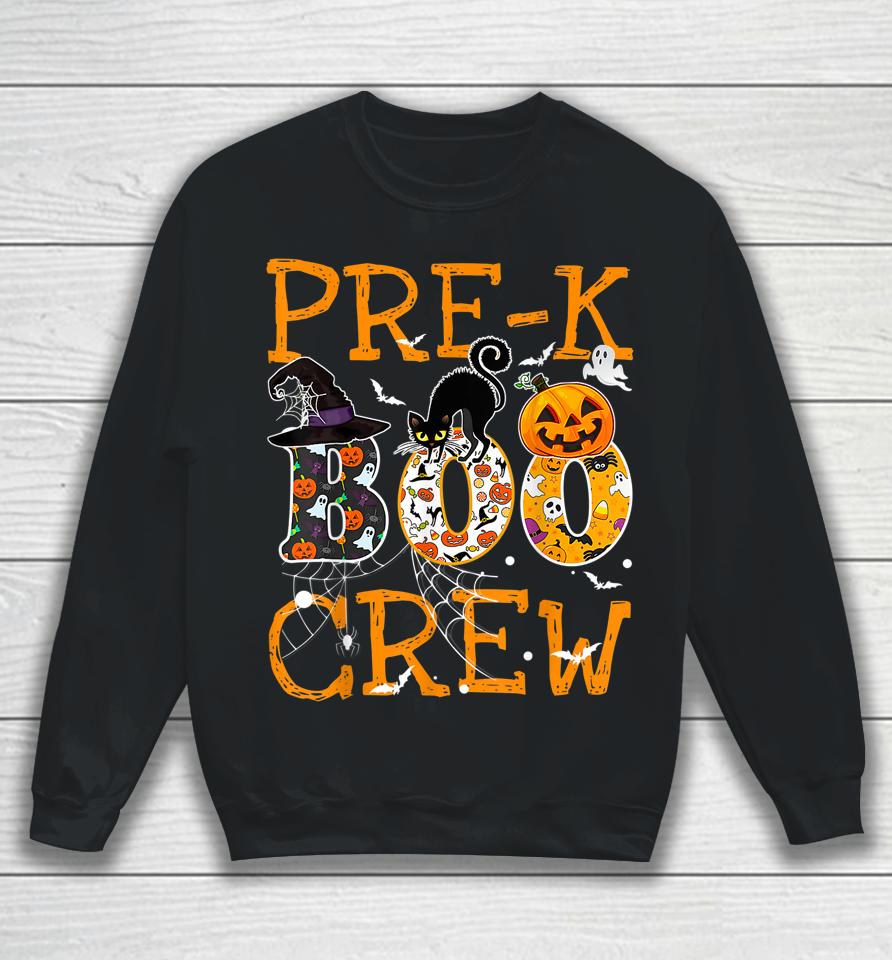 Pre-K Boo Crew Vintage Halloween Costumes For Pre-K Teachers Sweatshirt