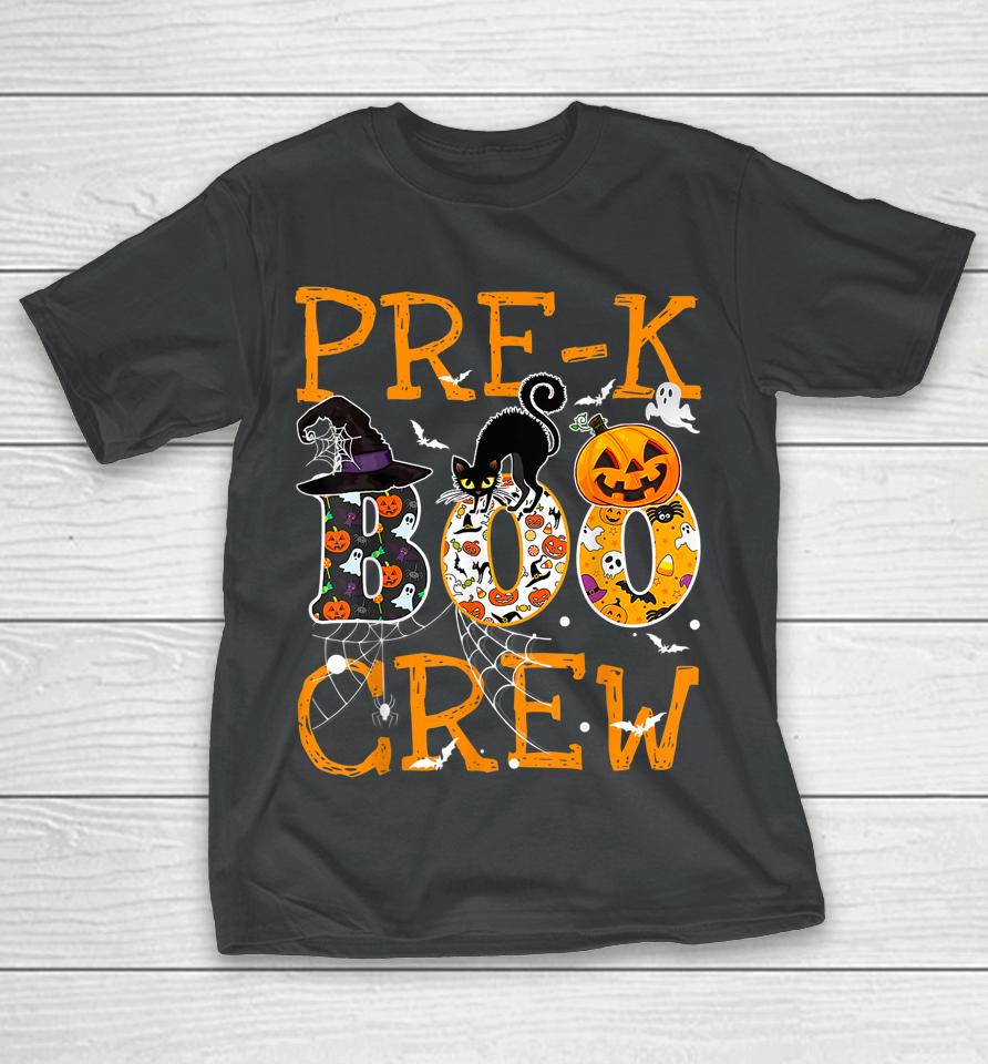 Pre-K Boo Crew Vintage Halloween Costumes For Pre-K Teachers T-Shirt