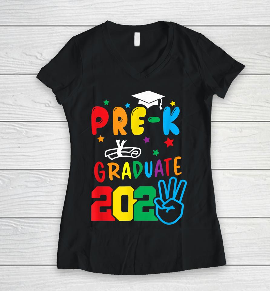 Pre-K Graduate Last Day Of School Graduation Gifts Women V-Neck T-Shirt