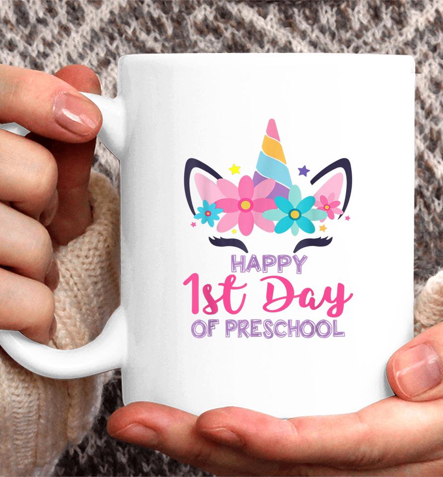 Preschool Unicorn First Day Of School Shirt Back To Outfit Coffee Mug