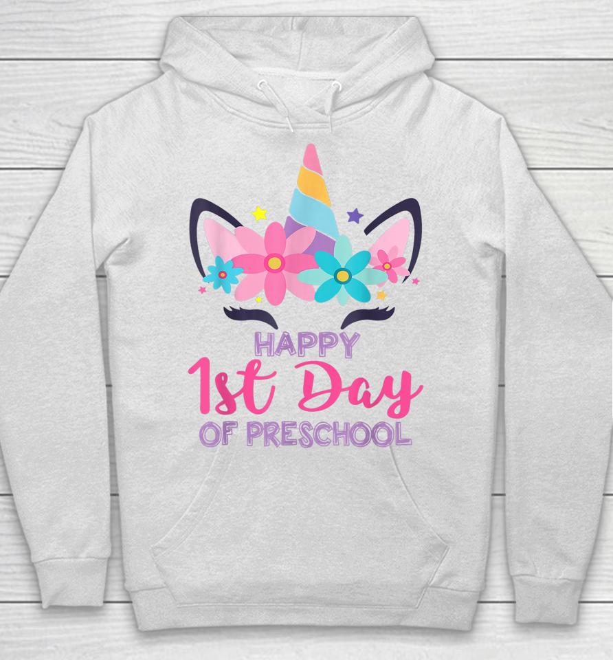 Preschool Unicorn First Day Of School Shirt Back To Outfit Hoodie