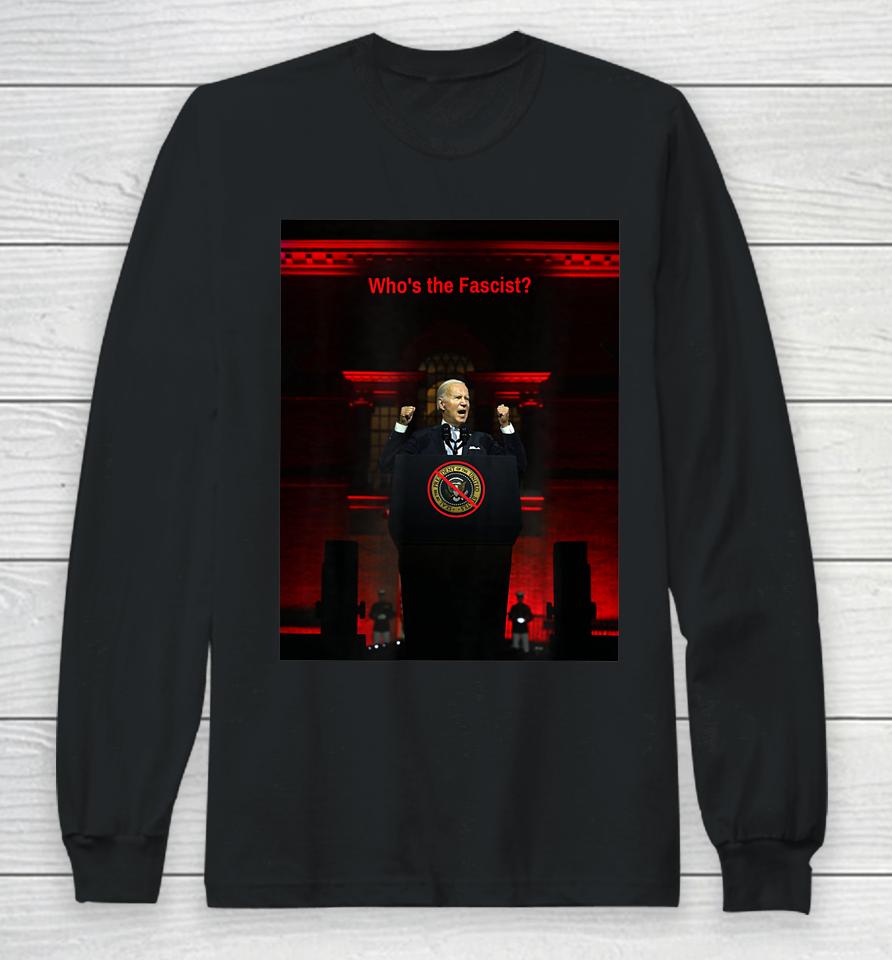 President Biden Delivers Anti-Maga Speech Long Sleeve T-Shirt