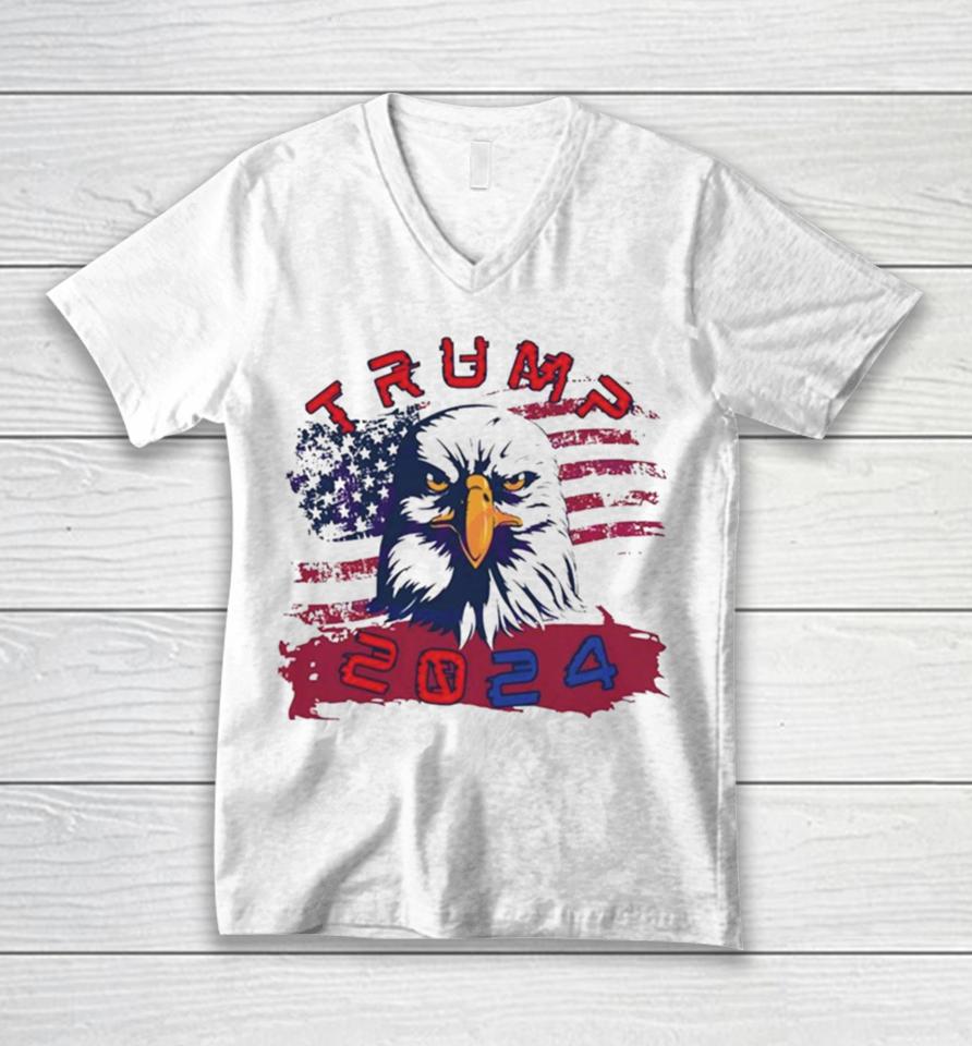 President Trump 2024 Election Eagle Unisex V-Neck T-Shirt