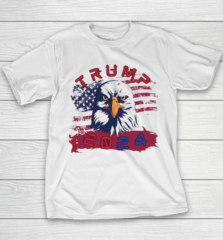 President Trump 2024 Election Eagle Youth T-Shirt